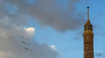 برج القاهرة يتزين بأضواء خاصة احتفالاً بانطلاق مهرجان الفسطاط للتراث 1